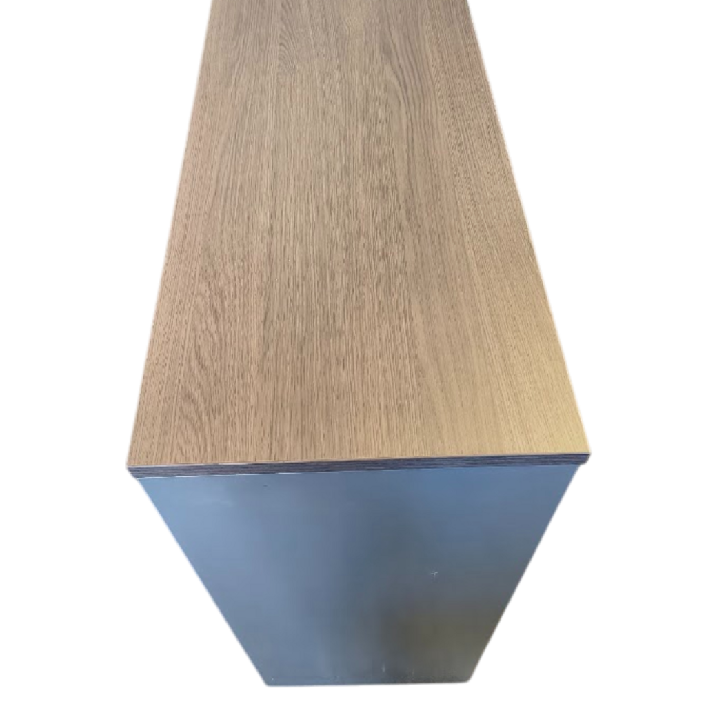 Roldeurkast Zilvergrijs Donker Eiken H108xB120xD43