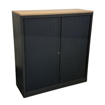 Roldeurkast Antraciet Beuken B-Keus H133xB120xD45