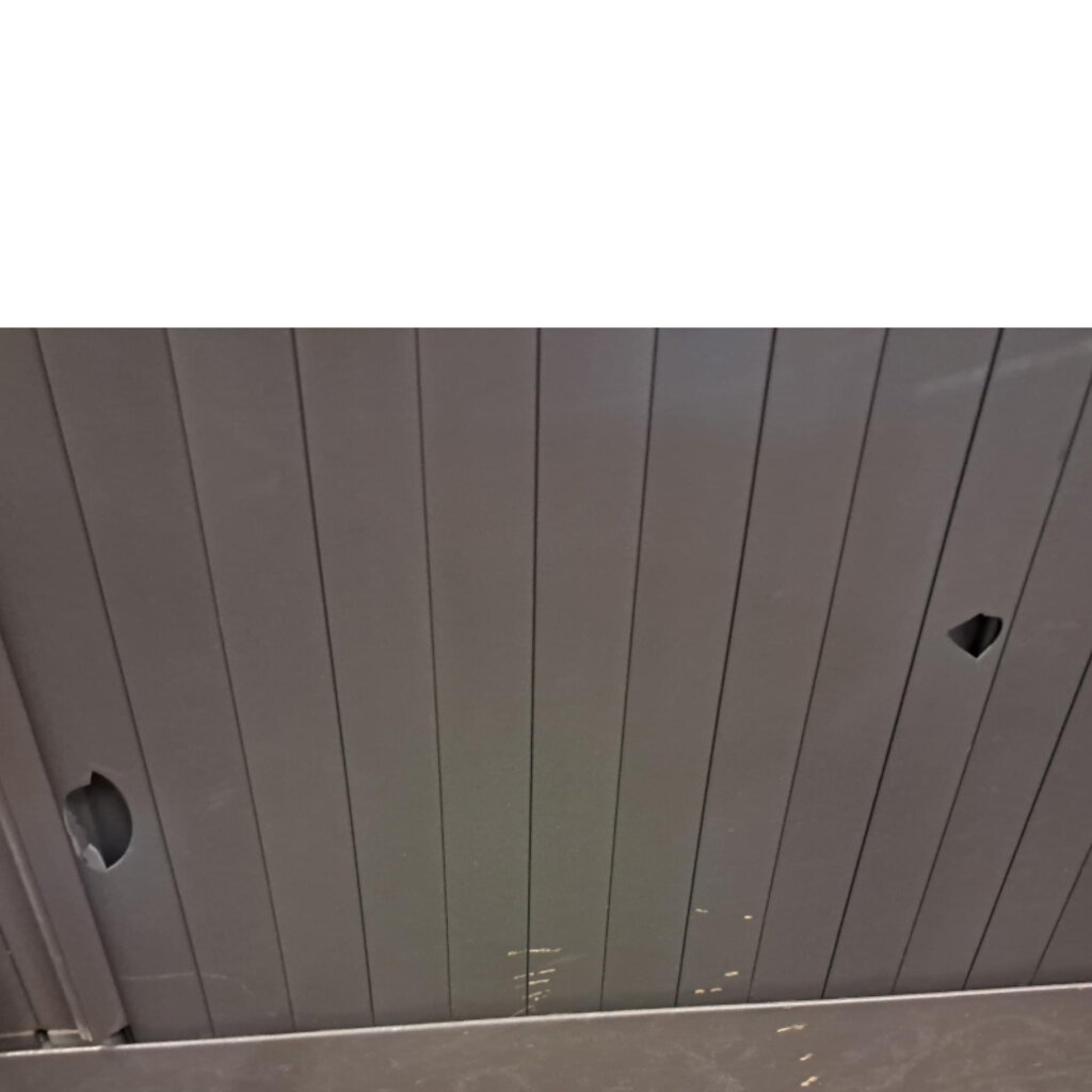 Roldeurkast Antraciet Beuken B-Keus H133xB120xD45