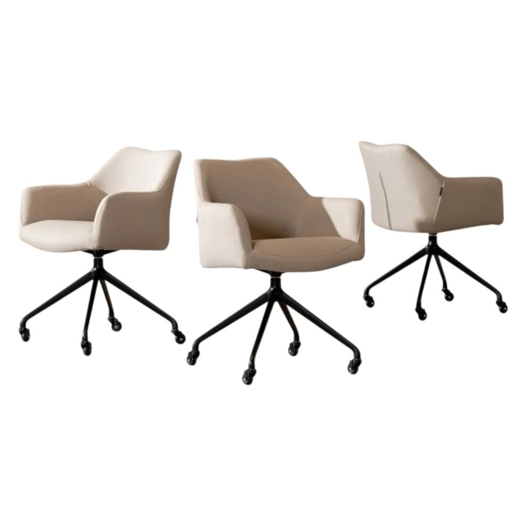 MN Home Oslo Verrijdbare Vergaderstoel Recycled Stof