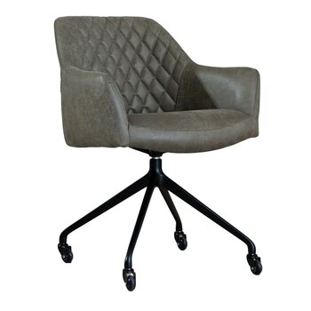 MN Home Oslo Verrijdbare Vergaderstoel Eco-Leer