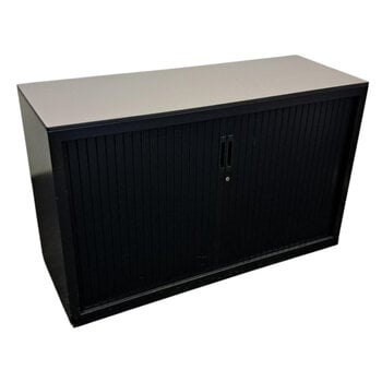 Lensvelt Roldeurkast Zwart Donkergrijs H74 x B120 x D45