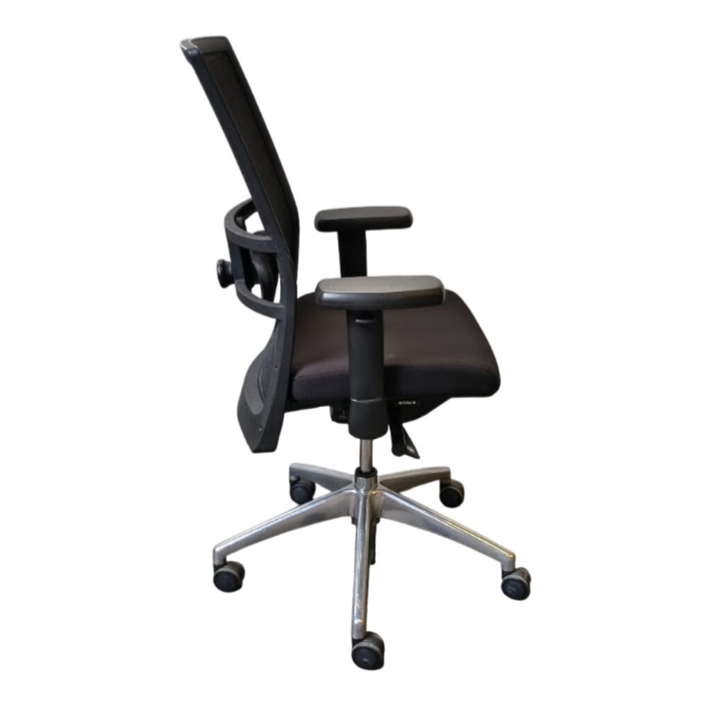 Gispen Omnis Netweave Bureaustoel Zwart Chroom NPR1813