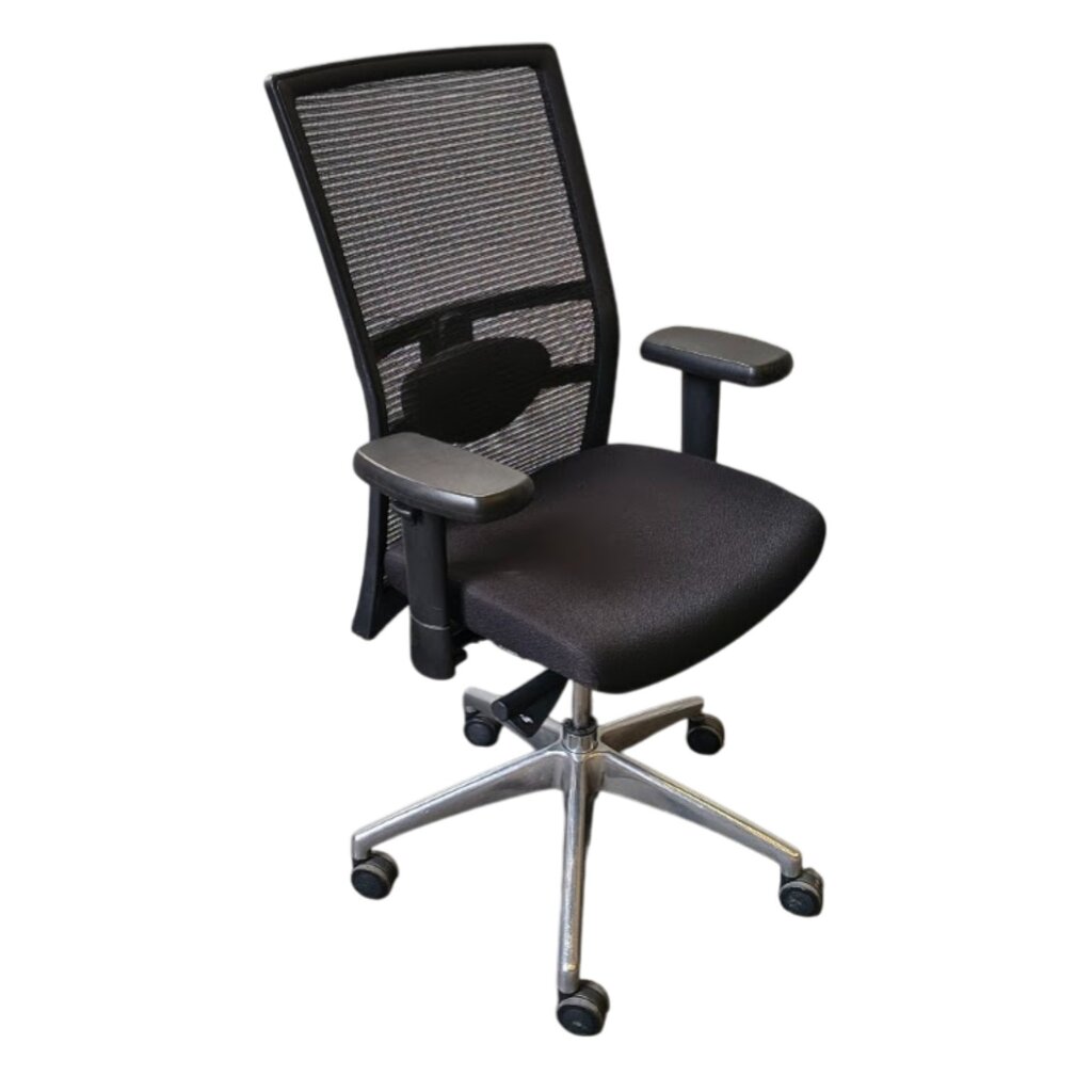 Gispen Omnis Netweave Bureaustoel Zwart Chroom NPR1813