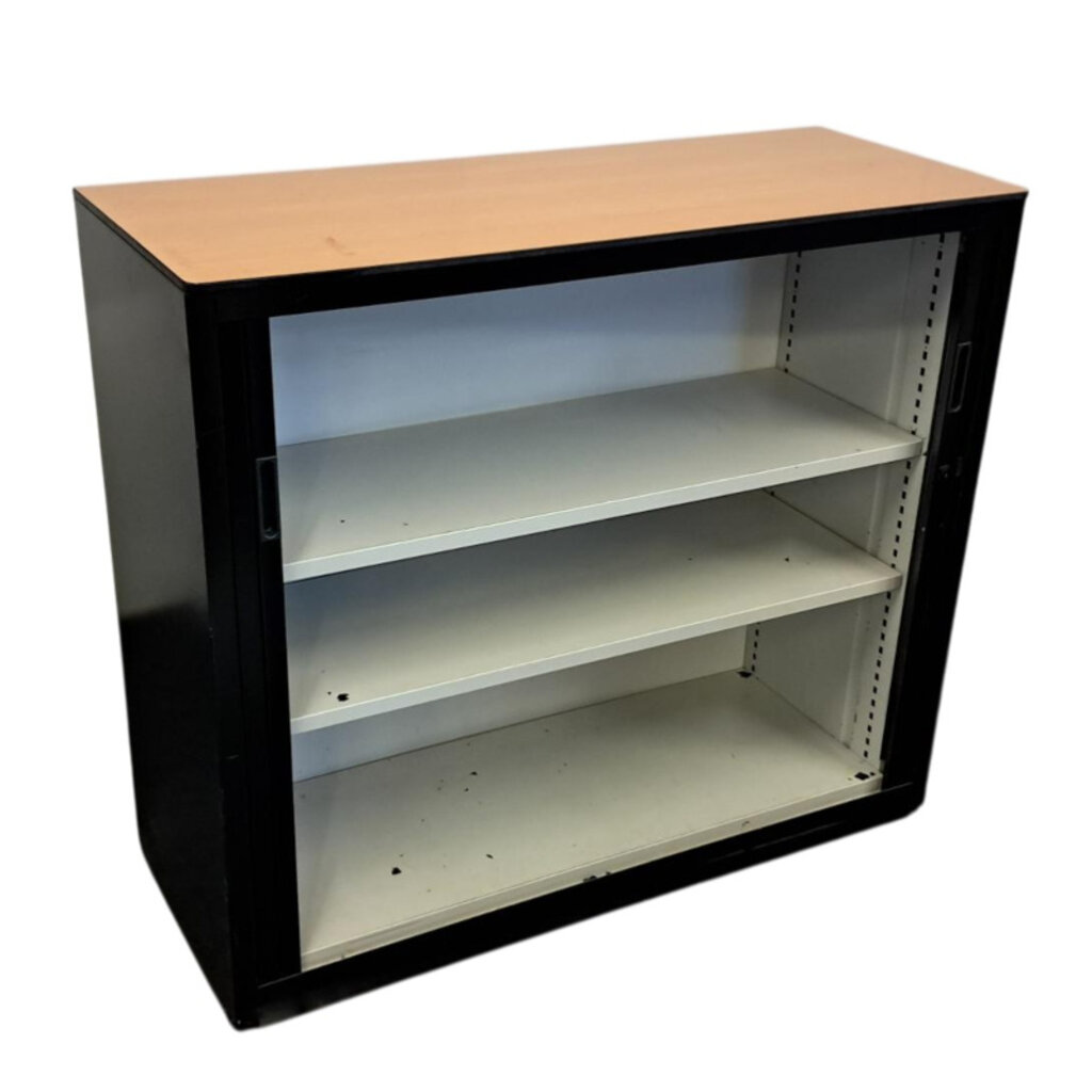 Aspa Roldeurkast Zwart Beuken 105 x 120 x 47