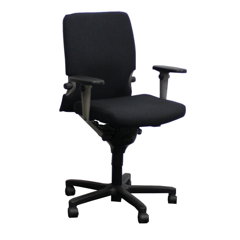 Comforto Comforto 7773 Bureaustoel Zwart Zwart Voetkruis  NPR1813