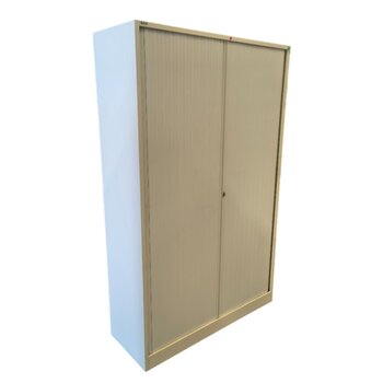 Ahrend Roldeurkast Wit/Creme H195xB120xD45