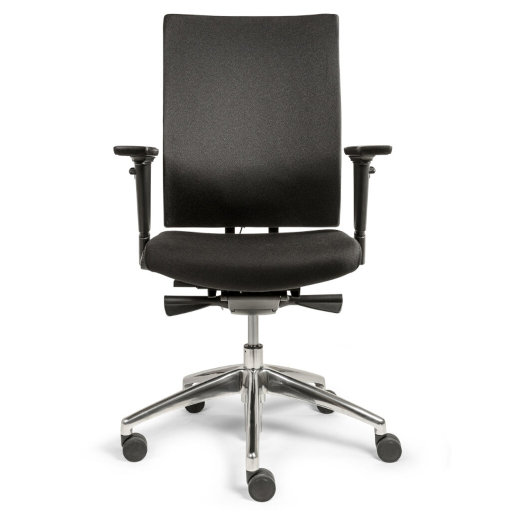 MN Vigo Bureaustoel Zwart Chroom Gebruikt