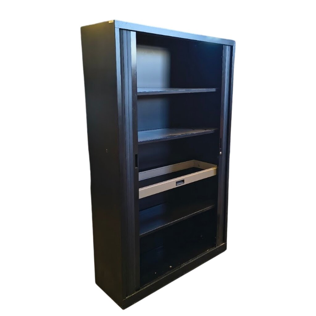 Roldeurkast Zwart H198xB120xD42 3LB1HF B-keus