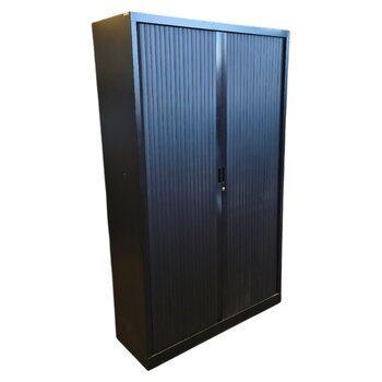 Roldeurkast Zwart H198xB120xD42 3LB1HF B-keus