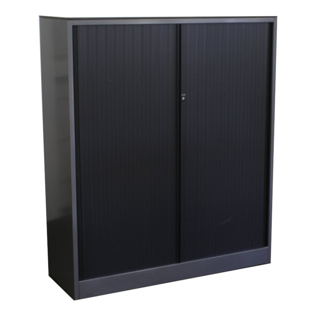 Ahrend Roldeurkast Antraciet Zwart Ahorn 144 x 120 x 45