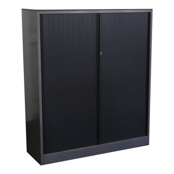 Ahrend Roldeurkast Antraciet Zwart Ahorn 144 x 120 x 45