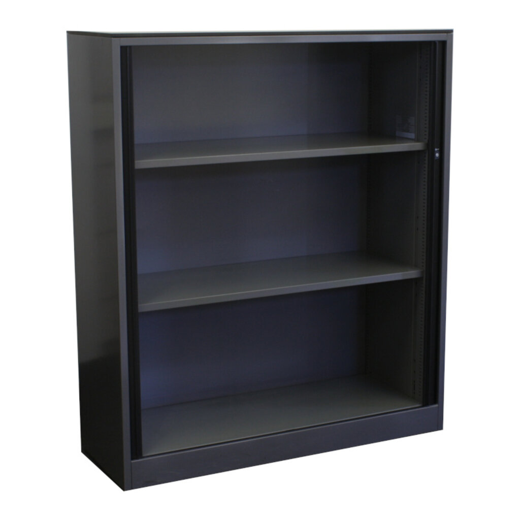 Ahrend Roldeurkast Antraciet Zwart Ahorn 144 x 120 x 45