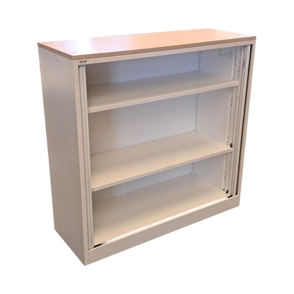 Ahrend Roldeurkast Wit Ahorn H120 x B120 x D45 Kunststof Roldeuren