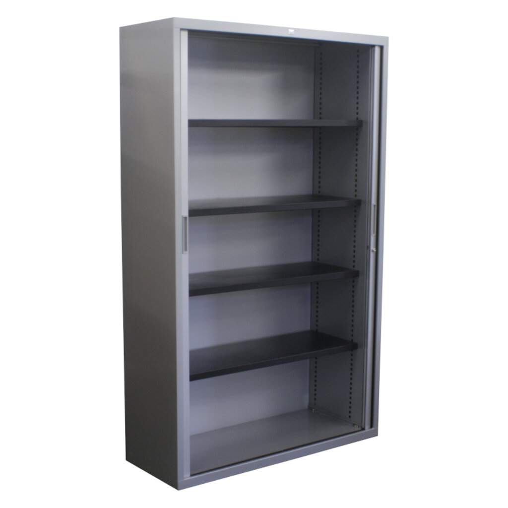 Schaffenburg Roldeurkast Zilvergrijs Zilvergrijs B-Keus 198 x 120 x 45