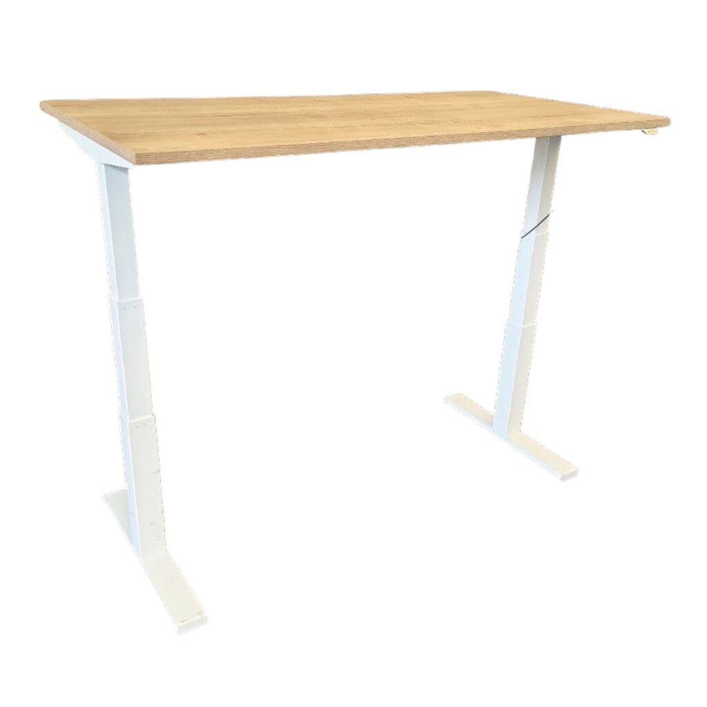 Elektrisch Zit Sta Bureau Wit Nieuw Blad H128