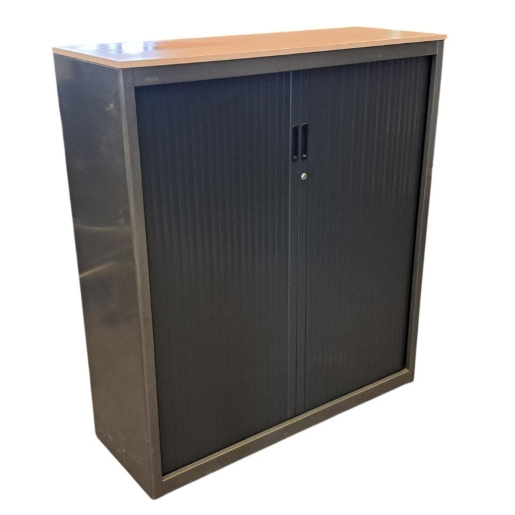 Vepa Roldeurkast Antraciet Zwart H140xB125xD45