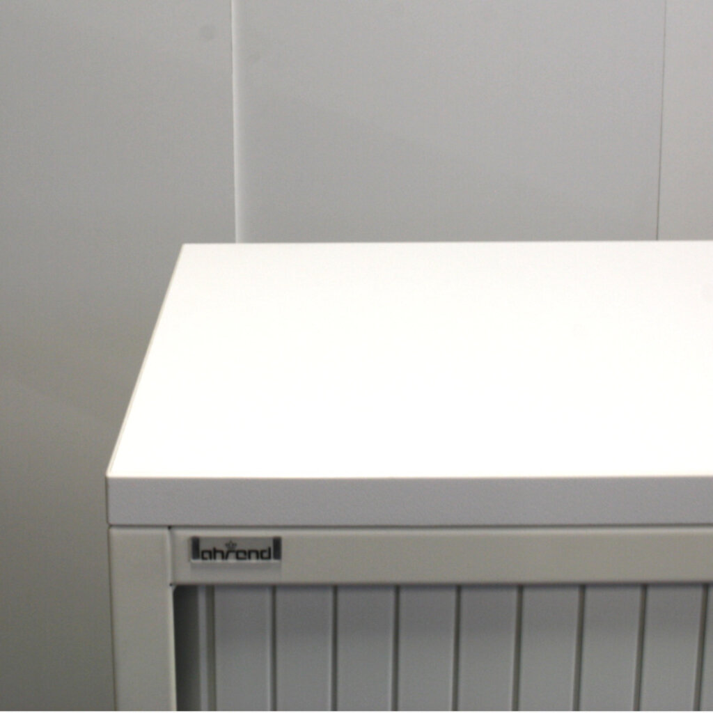 Ahrend Roldeurkast Wit H120 x B120 x D45 Kunststof Roldeuren  Mist Slot