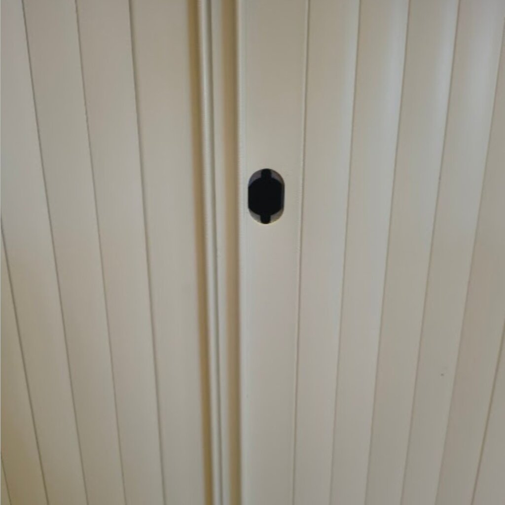 Ahrend Roldeurkast Wit H120 x B120 x D45 Kunststof Roldeuren  Mist Slot
