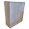 Ahrend Roldeurkast Wit Ahorn H145 x B120 x D45 Stalen Roldeuren  Topblad Te Kort