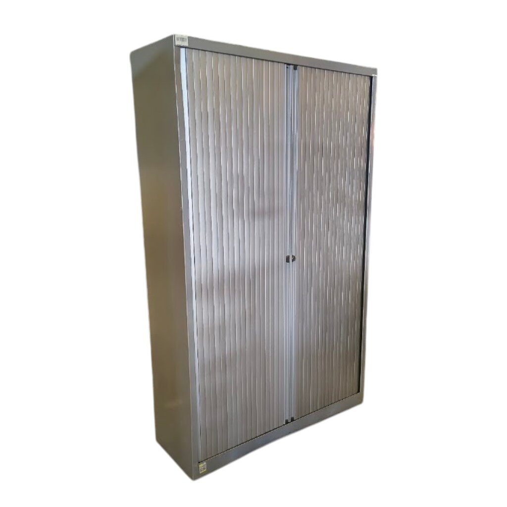 Roldeurkast Zilvergrijs H198 x B120 x D43 3LB B-keus
