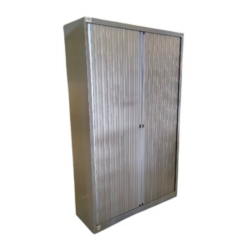 Roldeurkast Zilvergrijs H198 x B120 x D43 3LB B-keus