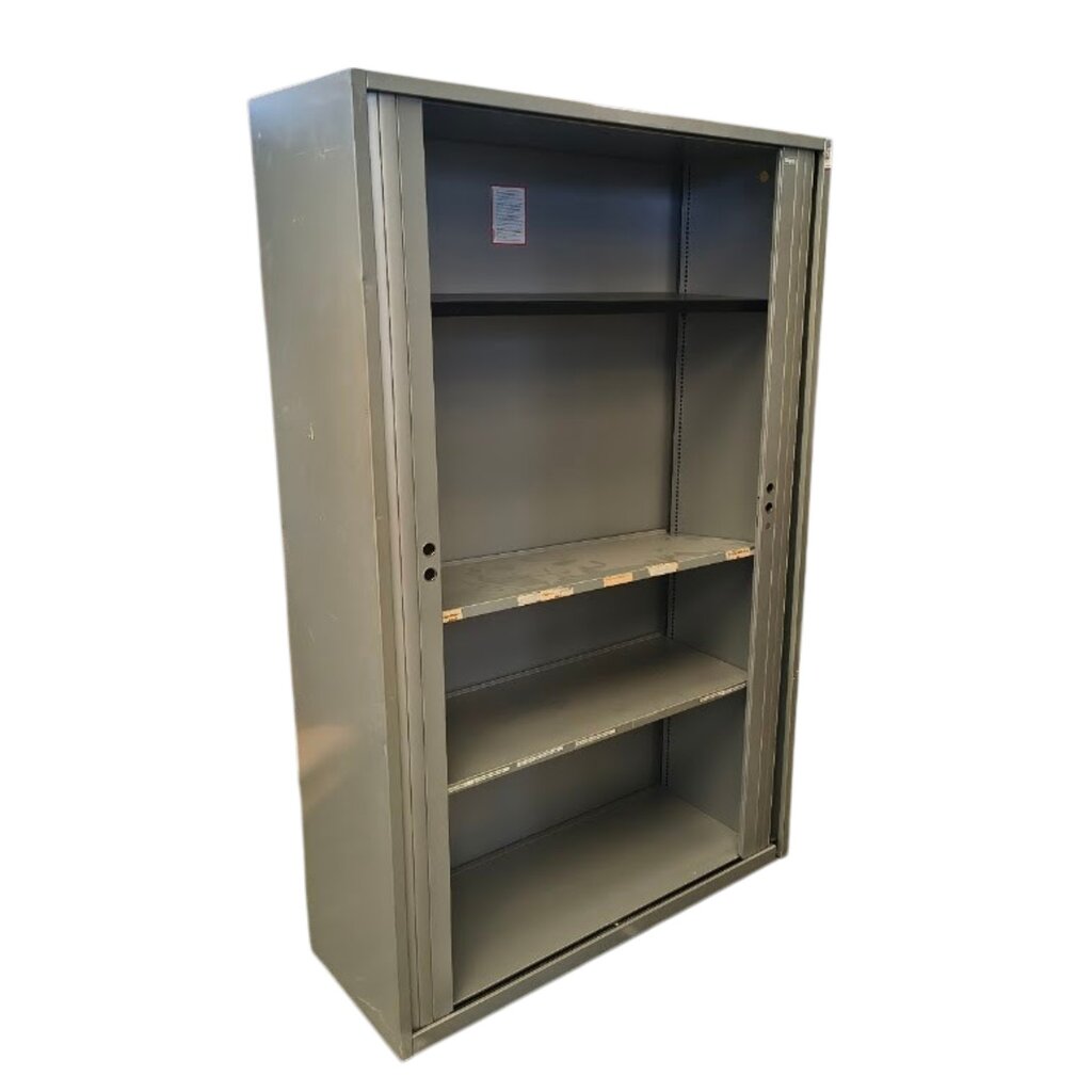 Gispen Meta Roldeurkast Zilvergrijs H195xB120xD47  Mist Slot 3LB