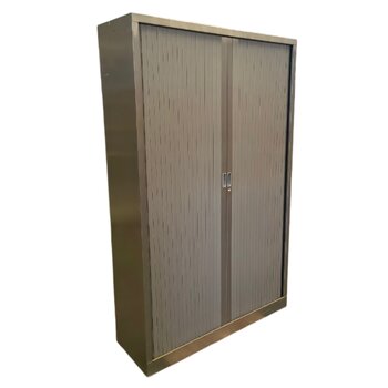 Roldeurkast Zilvergrijs H195 x B120 x D43 3LB B-keus
