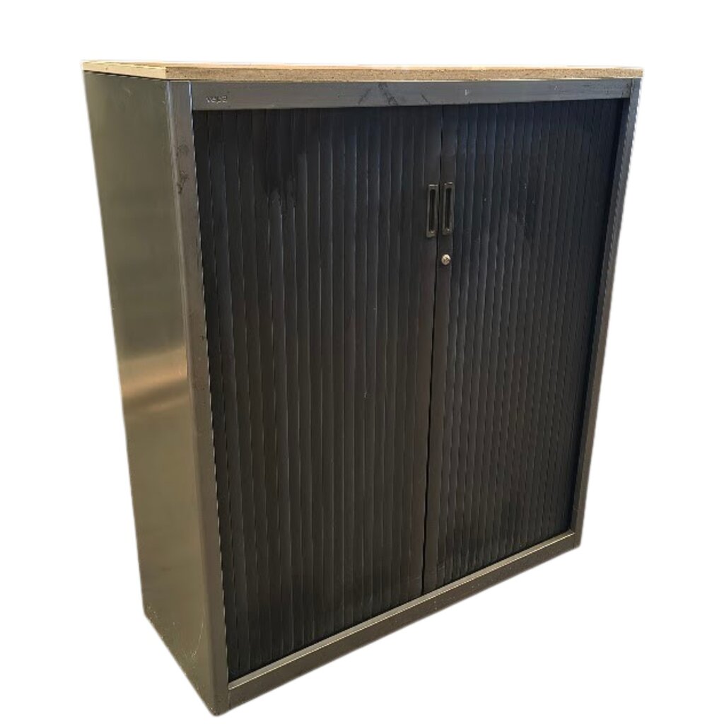 Vepa Roldeurkast Antraciet Zwart H140xB125xD45 B-Keus Top
