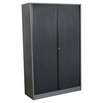 Ahrend Roldeurkast Antraciet Zwart 195 x 120 x 45 Glad