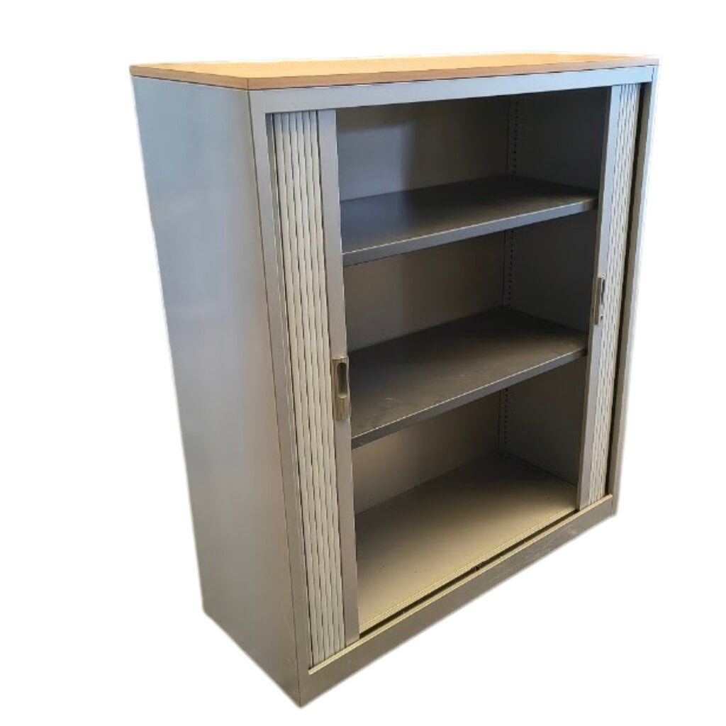 Roldeurkast Zilvergrijs Licht Havanna 137 x 120 x 46
