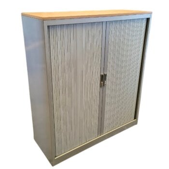 Roldeurkast Zilvergrijs Licht Havanna 137 x 120 x 46