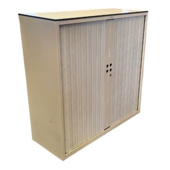 Gispen Meta Roldeurkast Wit  Wit H120 x B120 x D47
