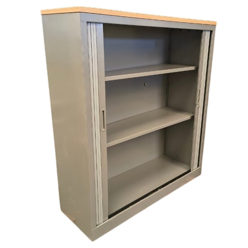 Roldeurkast Zilvergrijs Beuken 135 x 120 x 43