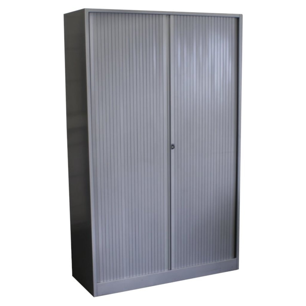 Ahrend Roldeurkast Zilvergrijs Stalen Deuren 195 x 120 x 45 B-keus