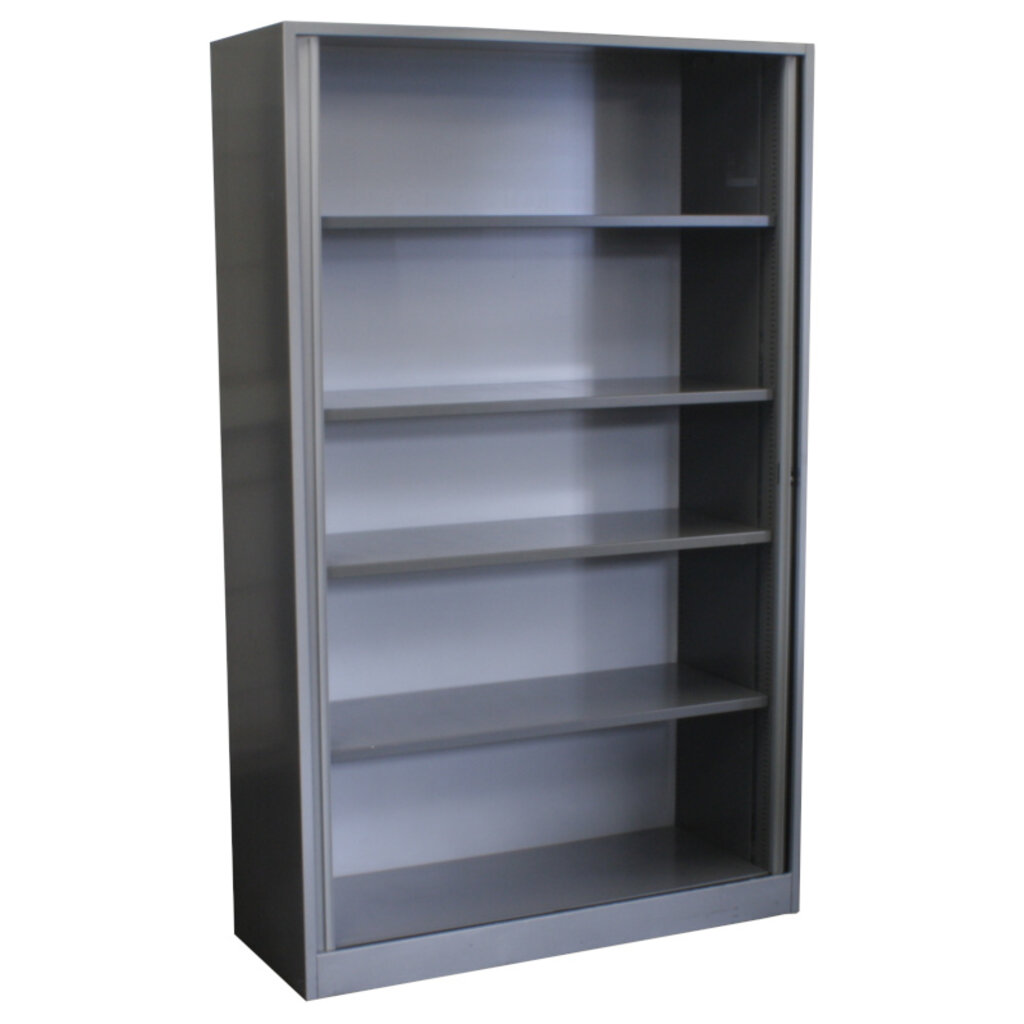 Ahrend Roldeurkast Zilvergrijs Stalen Deuren 195 x 120 x 45 B-keus
