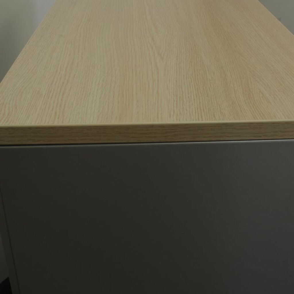 TDS Roldeurkast Zilvergrijs Licht Eiken H120xB120xD47 B-keus