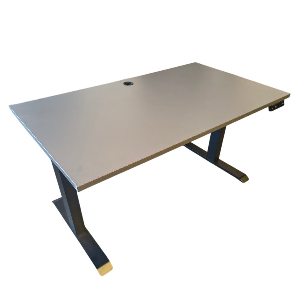 Elektrisch Zit Sta Bureau Antraciet Zwart B140xD80
