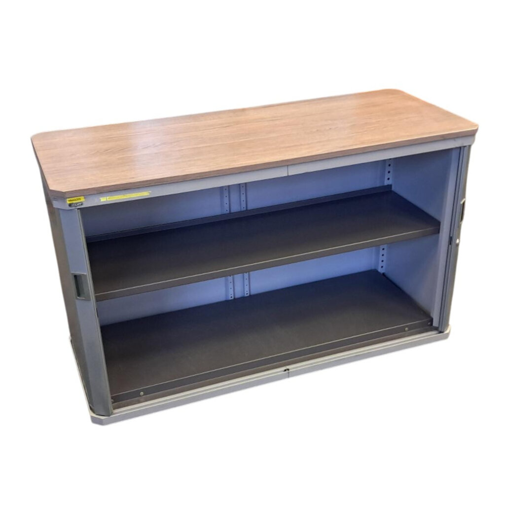 Gispen Octa Roldeurkast Zilvergrijs Eiken B-Keus H74 x B120 x D50