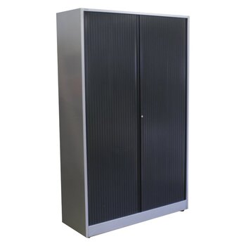Ahrend Roldeurkast Zilvergrijs Zwart 195 x 120 x 45