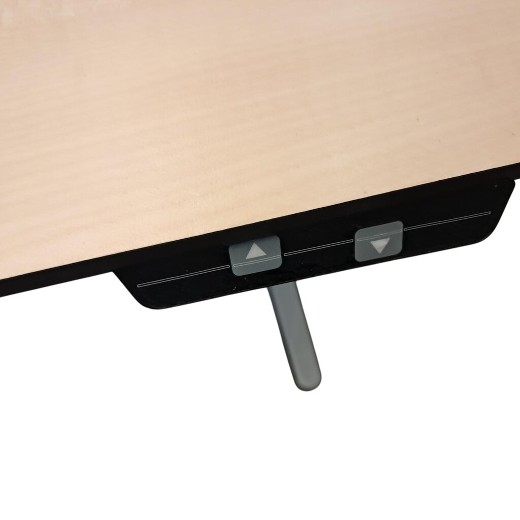 Aspa Mezzo Elektrisch Bureau Zilvergrijs Ahorn 160 x 80