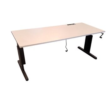 Slingerbureau Zwart Wit 180 x 80