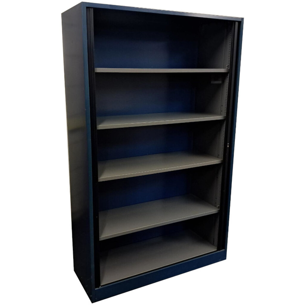 Ahrend Roldeurkast Blauw Zwart B-Keus 195 x 120 x 45
