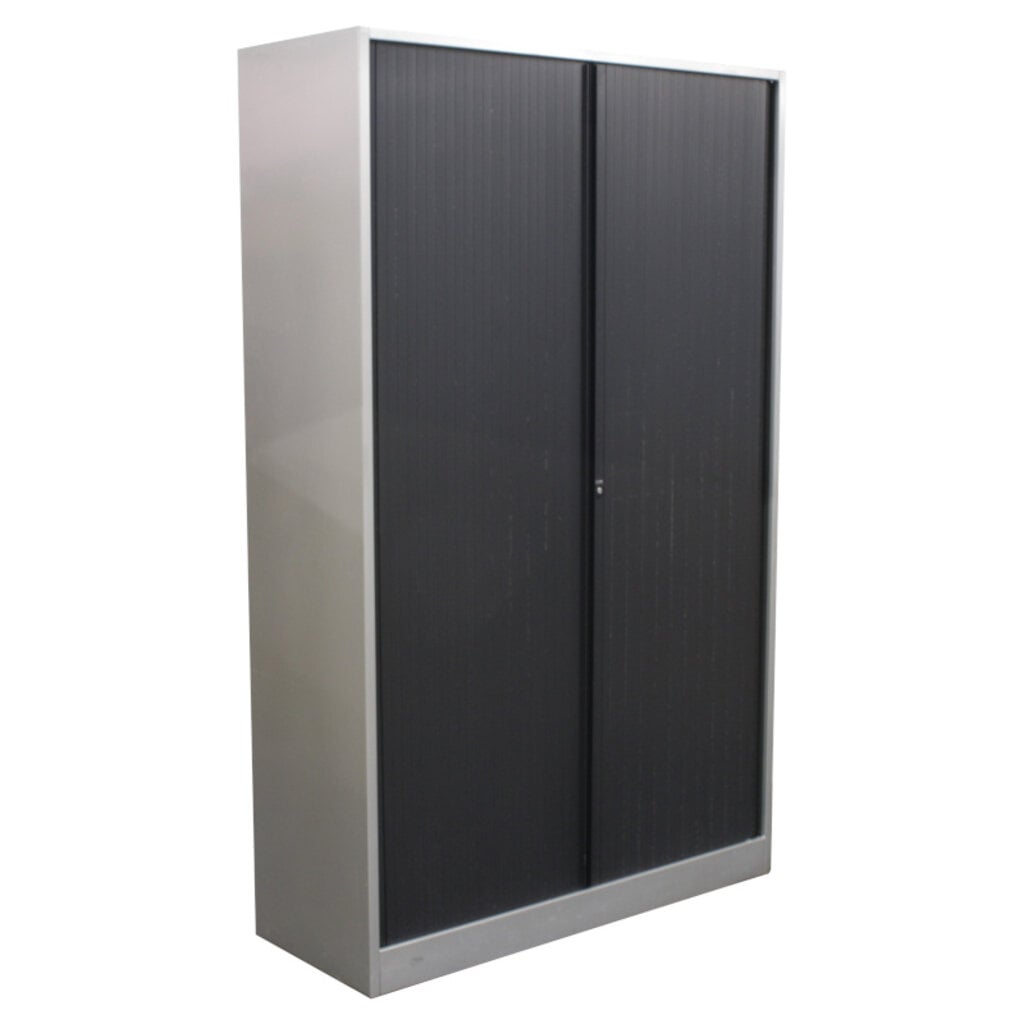 Ahrend Roldeurkast Zilvergrijs Zwart 195 x 120 x 45 B-Keus