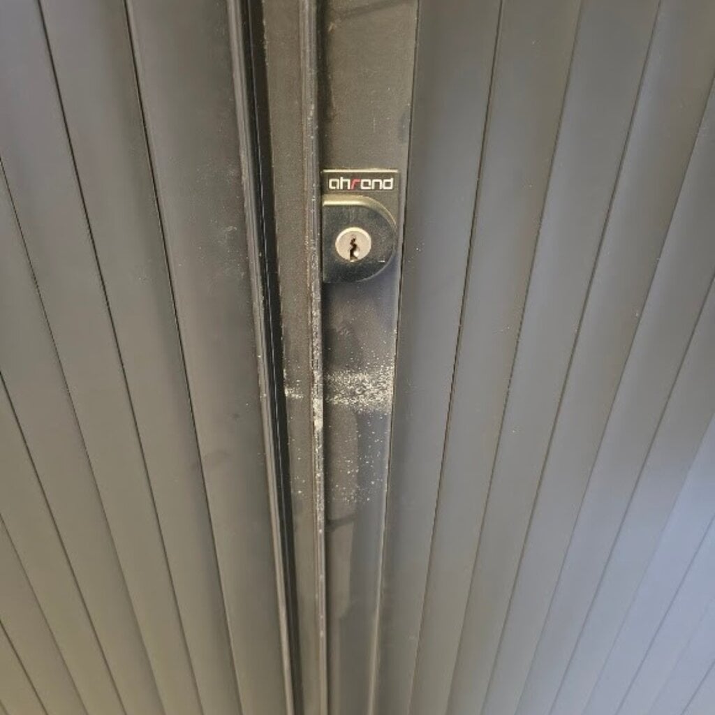 Ahrend Roldeurkast Zilvergrijs Zwart 195 x 120 x 45 B-Keus