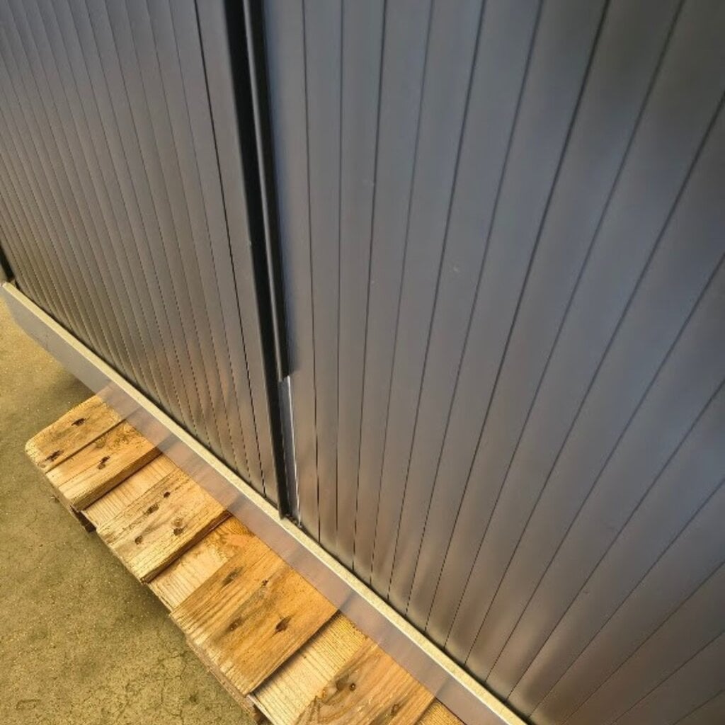 Ahrend Roldeurkast Zilvergrijs Zwart 195 x 120 x 45 B-Keus