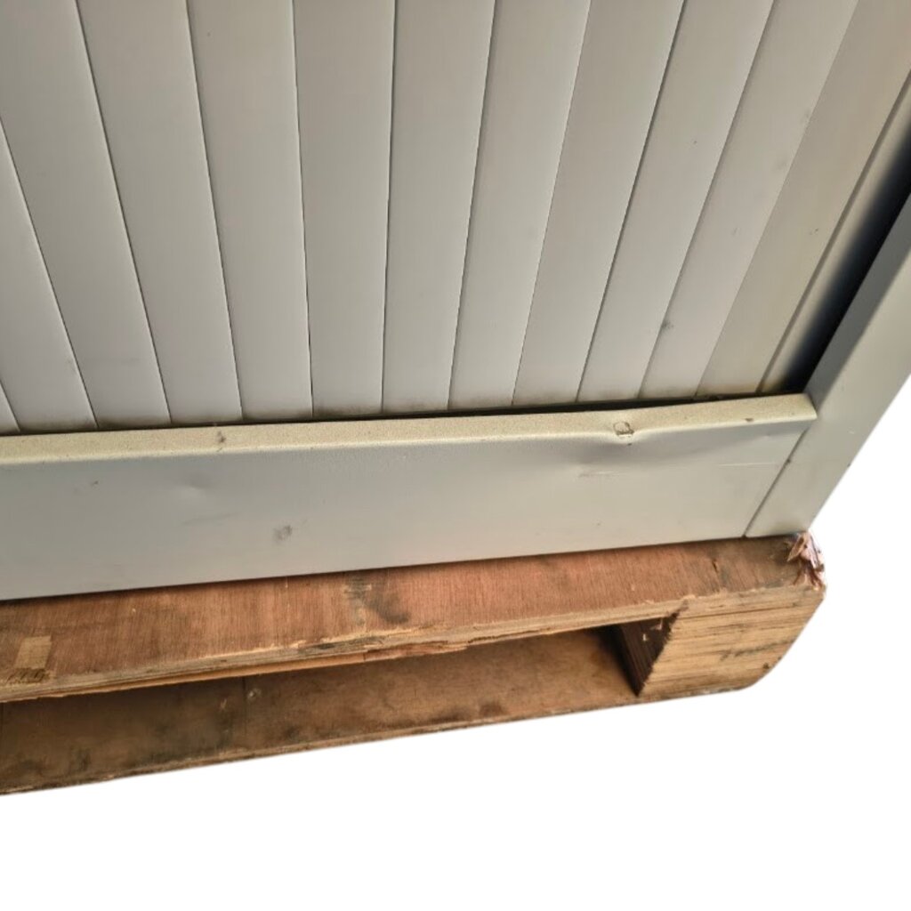 Roldeurkast Lichtgrijs 195 x 120 x 45  B-Keus 3LB