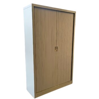 Roldeurkast Lichtgrijs 195 x 120 x 45  B-Keus 3LB