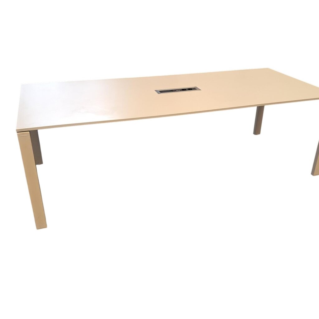 Gispen Vergadertafel Wit Lichtgrijs 240 x 100