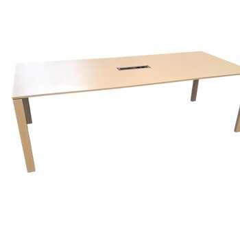 Gispen Vergadertafel Wit Lichtgrijs 240 x 100
